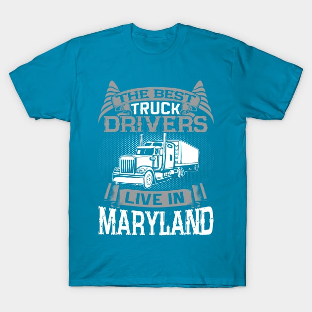 Maryland Truckers T-Shirt by jmgoutdoors